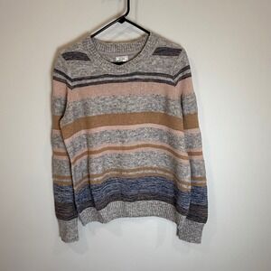 Fat Face Striped‎ Knit Sweater Womens Size 8 Crew Neck Long Sleeve Pullover